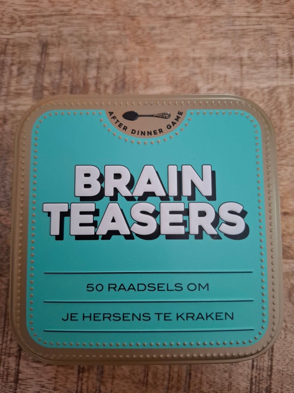 Brain Teasers: 50 Raadsels om je Hersens te Kraken, Een of twee spelers, Ophalen of Verzenden, Zo goed als nieuw, After Dinner Game