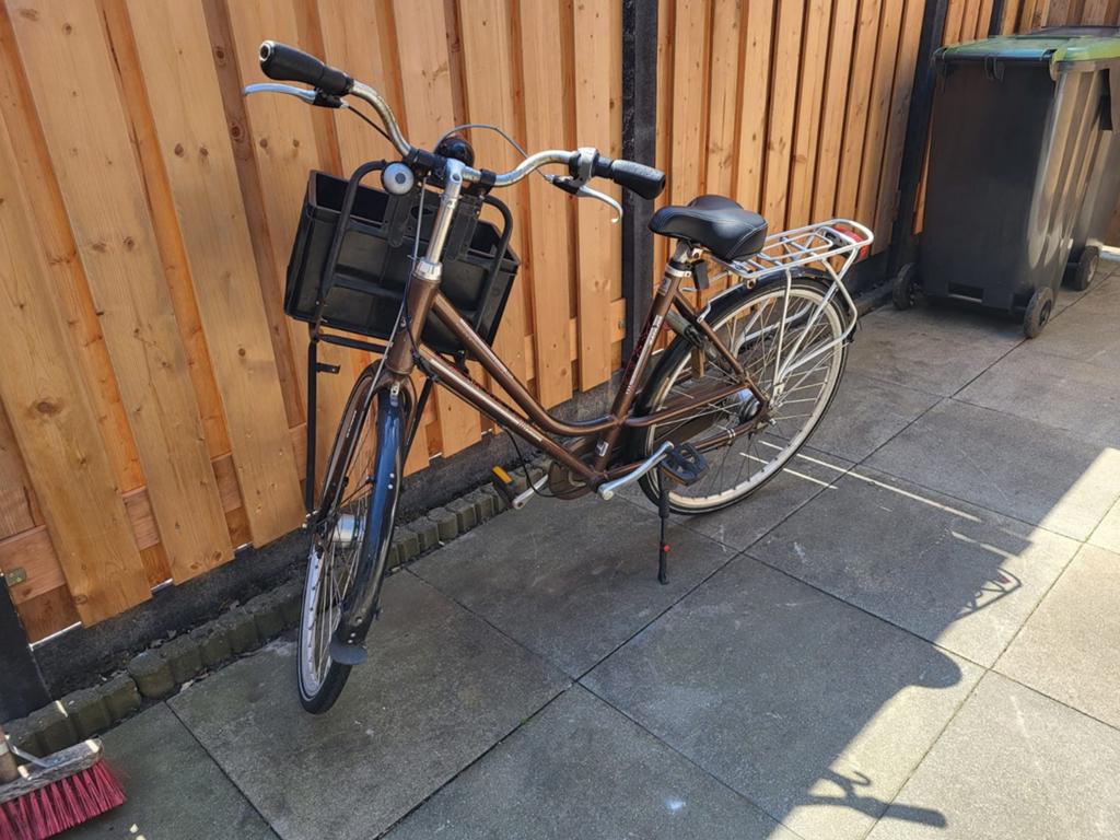 Dames fiets, Fietsen en Brommers, Fietsen | Tandems, 53 tot 57 cm, Minder dan 10 versnellingen, Gebruikt, Ophalen of Verzenden