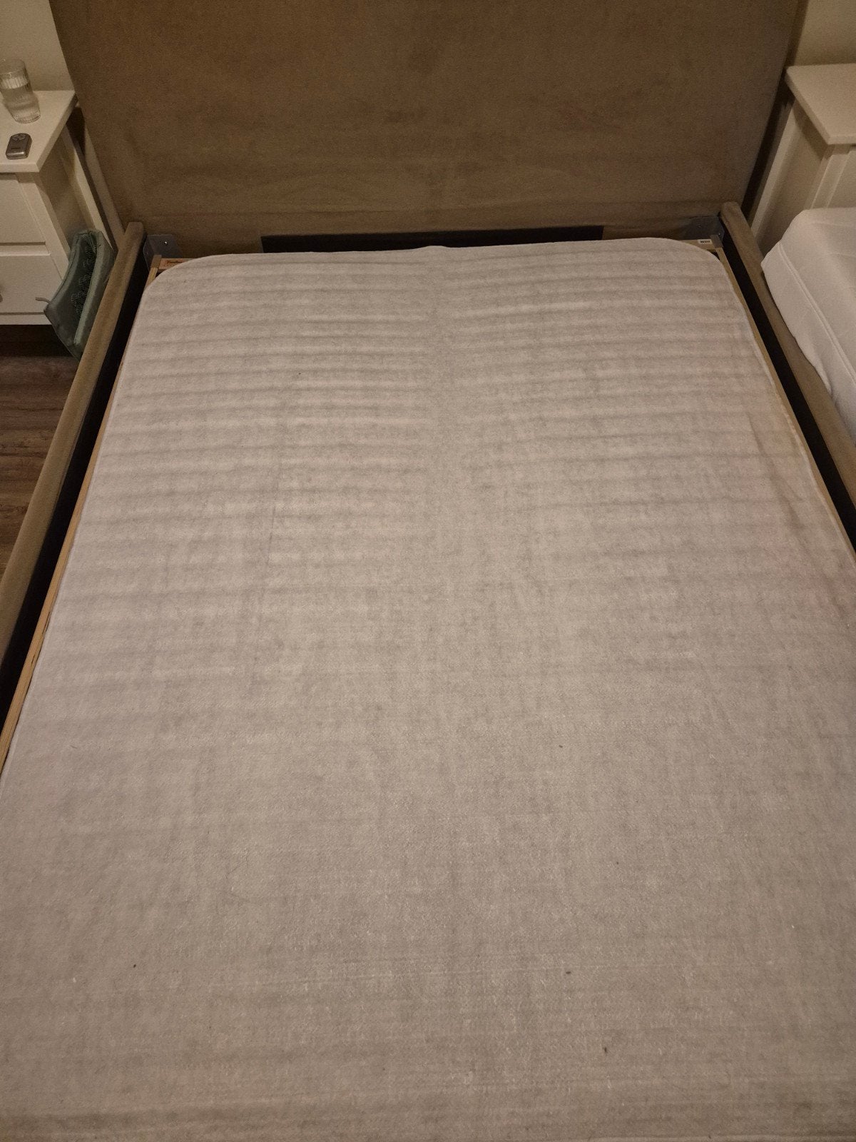 Tweepersoonsbed 160x210 incl matrassen, lattenbodem, Huis en Inrichting, Slaapkamer | Bedden, Ophalen, 210 cm, Tweepersoons, Stof