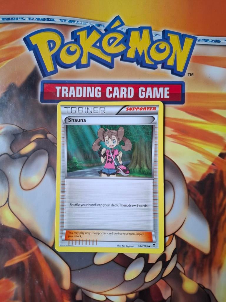Shauna 104/119 XY Phantom Forces pokemon kaart, Ophalen of Verzenden, Zo goed als nieuw, Losse kaart