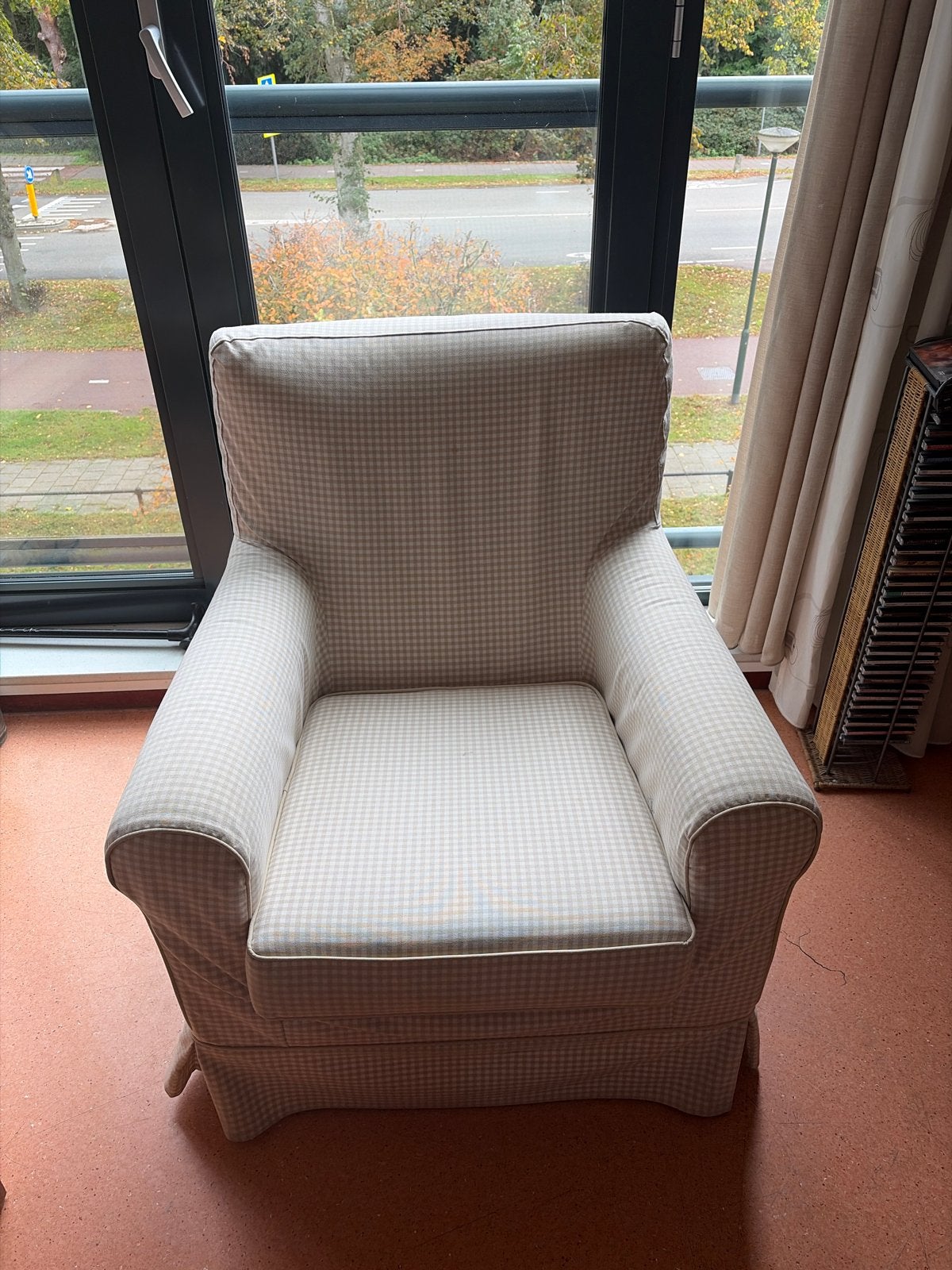 IKEA EKTORP JENNYLUND fauteuil, Ophalen, Gebruikt, Stof, 75 tot 100 cm