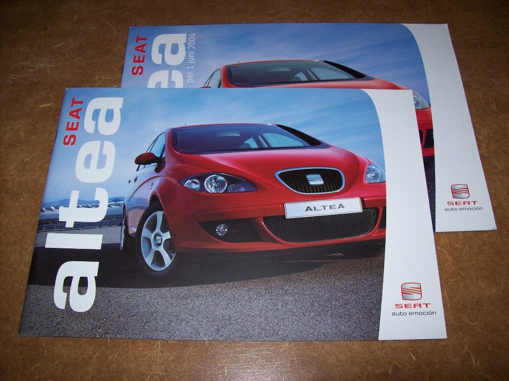 brochure Seat Altea  2004, Ophalen of Verzenden, Nieuw, Overige merken