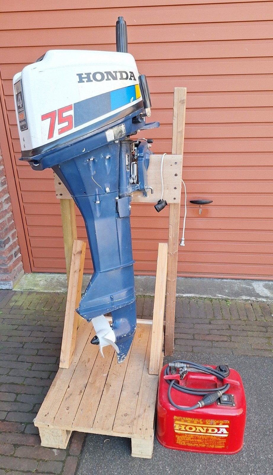 Honda 7.5 pk 4-takt buitenboordmotor, Watersport en Boten, Ophalen of Verzenden, Gebruikt, Motor en Techniek, Motorboot