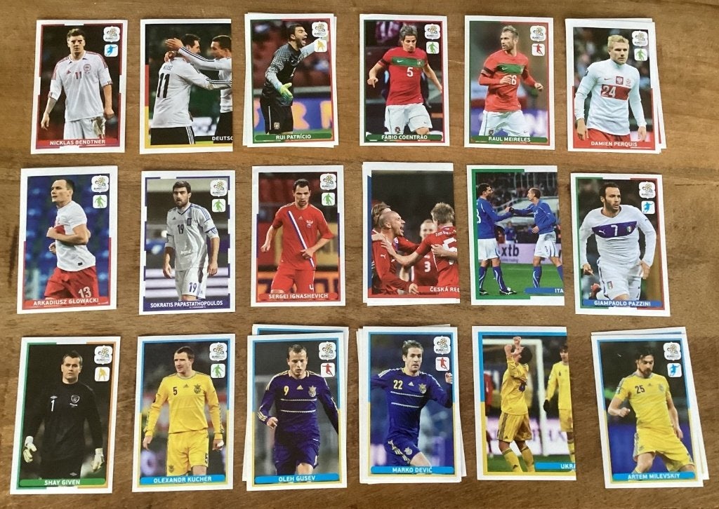 AH Panini EURO 2012 stickers, Ophalen of Verzenden, Zo goed als nieuw, Buitenlandse clubs, Poster, Plaatje of Sticker