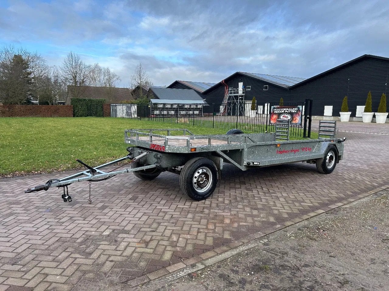 VELDHUIZEN schamel aanhangwagen 5.2 ton Hydro stop, Auto diversen, Gebruikt
