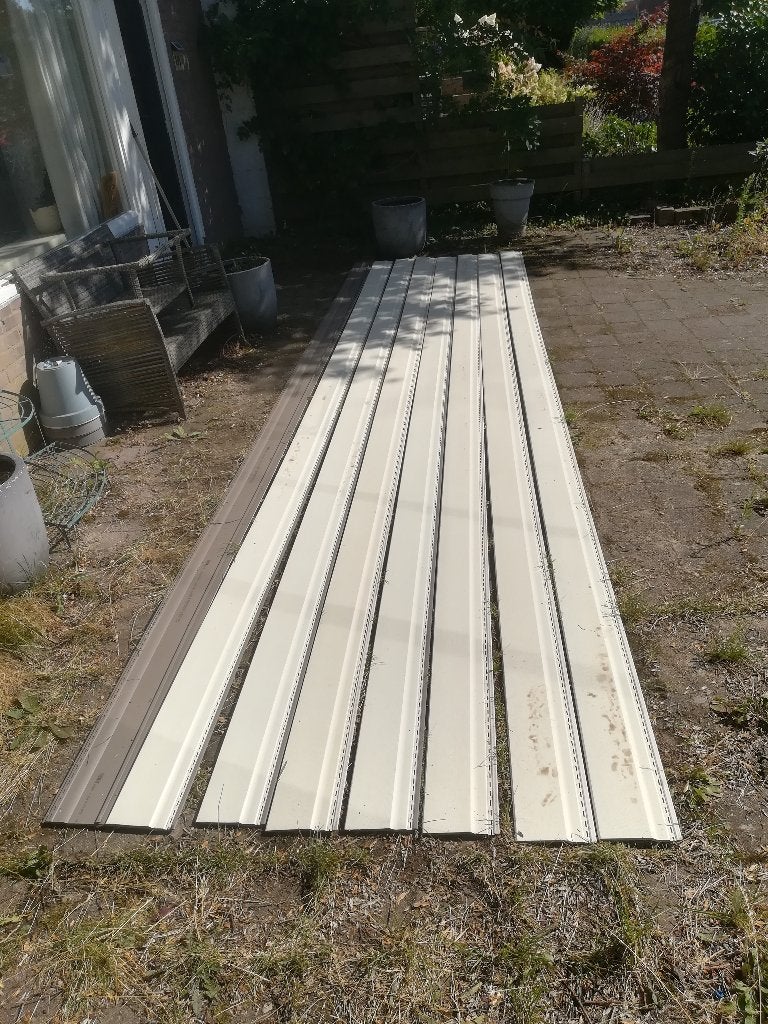 Gevelbekleding kunststof, Doe-het-zelf en Verbouw, Platen en Panelen, Ophalen, Gebruikt, Overige materialen, Minder dan 20 mm