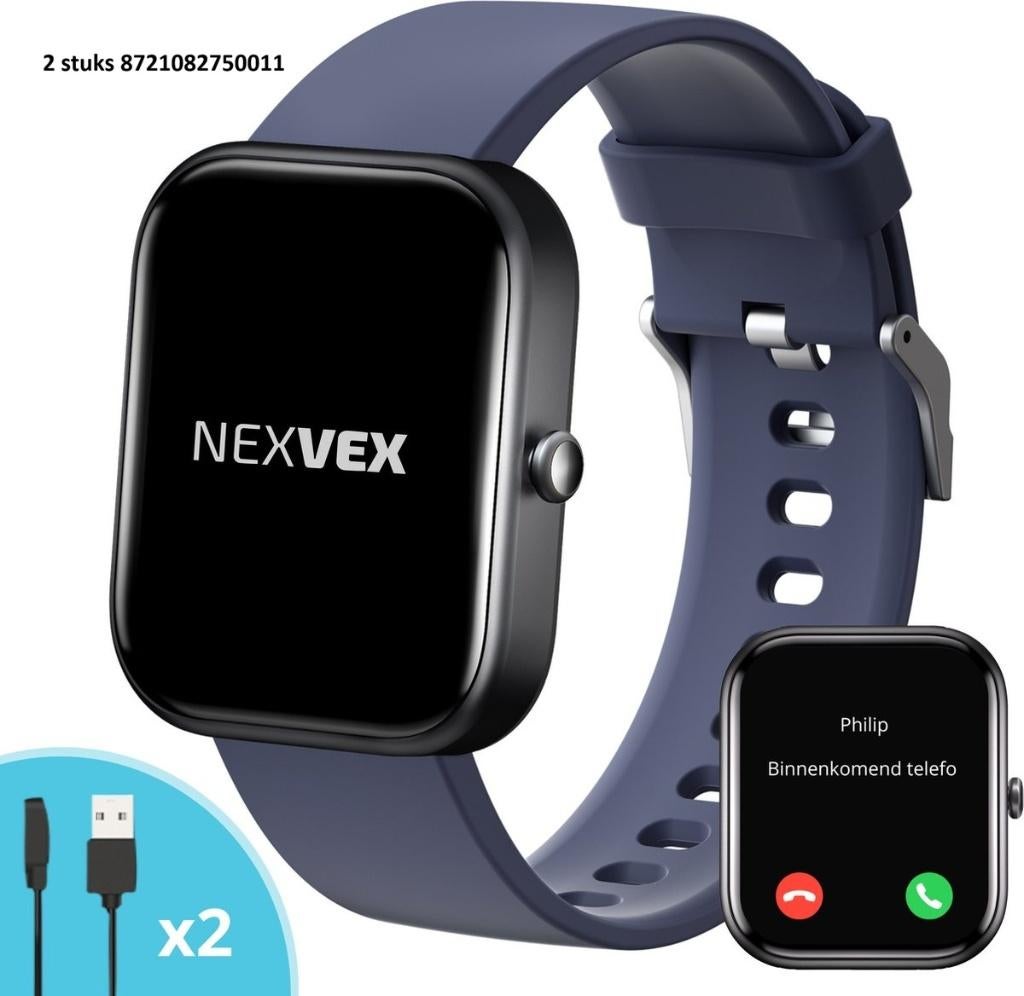 Partij Smartwatches | 101 St. | Zakelijke Overname, Verzenden, Zwart, Nieuw, NexVex