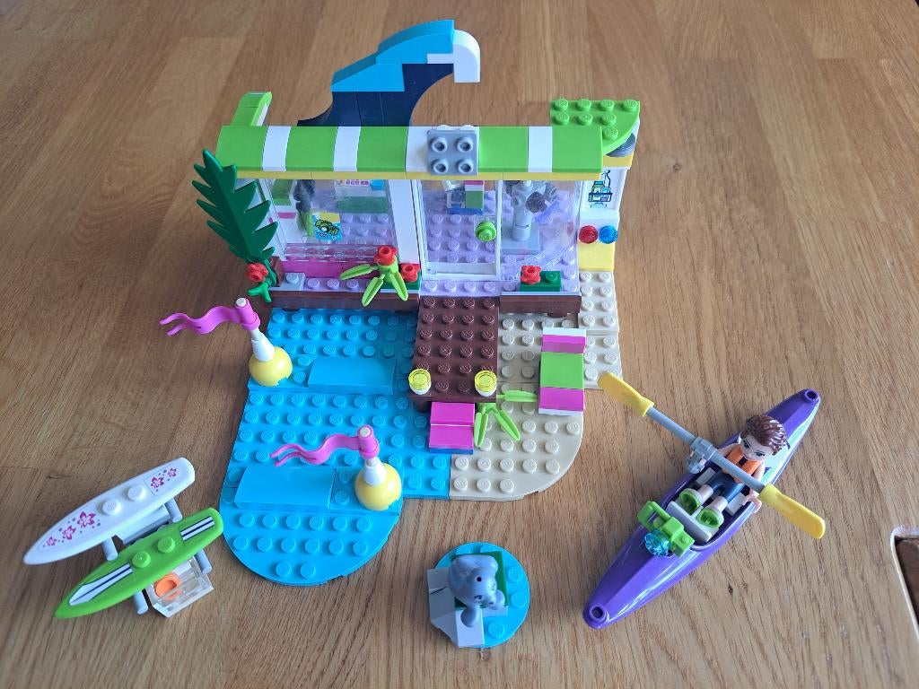 LEGO friends 41315 - Surfshop - compleet - met boekje, Lego, Compleet, Friends, Ophalen of Verzenden