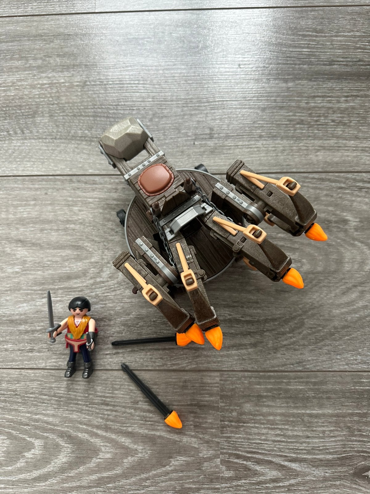 Playmobil Hoe Tem Je een Draak Eret met viervoudige ballista, Complete set, Voertuig, Ophalen of Verzenden, Zo goed als nieuw