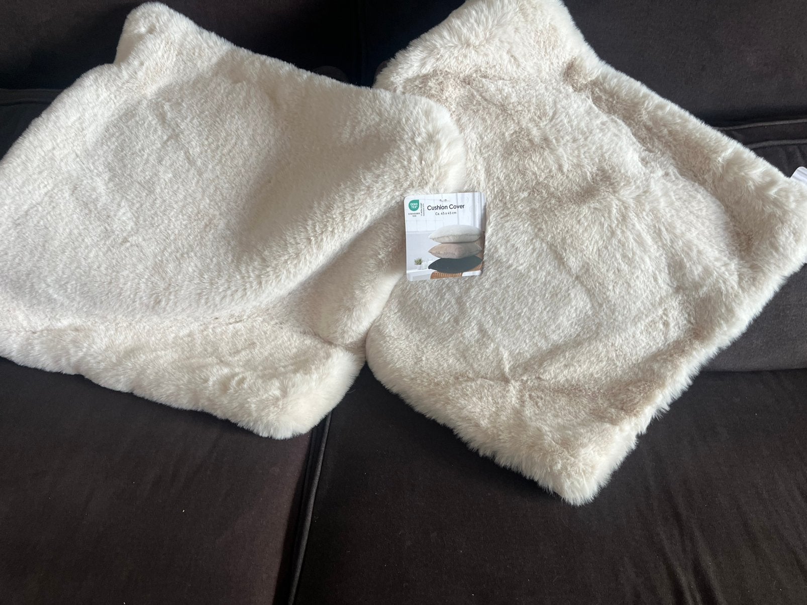 NIEUW kussensloop fluffy creme beige 45x45, Kleding | Heren, Ondergoed, Ophalen of Verzenden, Beige, Boxer