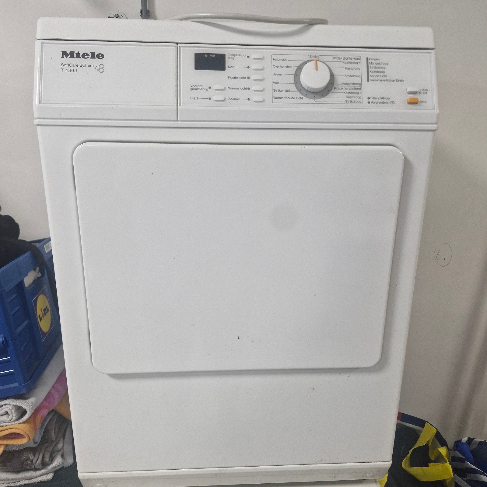 Miele T 4363 SoftCare System Droger, Ophalen, 6 tot 8 kg, Gebruikt, Voorlader