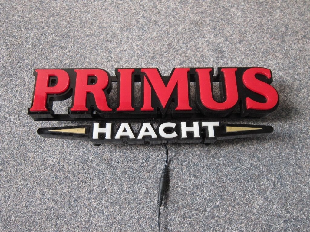 PRIMUS BIER LED LICHTRECLAME, Verzamelen, Biermerken, Ophalen, Zo goed als nieuw, Overige typen, Overige merken