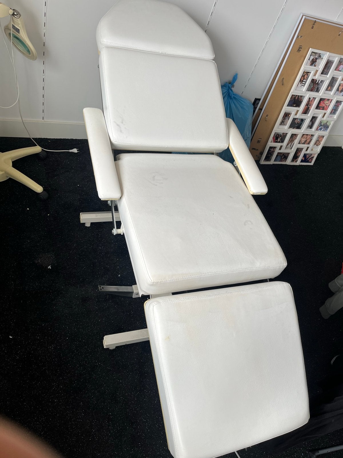 Behandelstoel / Massagestoel (wit), Huis en Inrichting, Stoelen, Kunststof, Gebruikt, Wit, Ophalen of Verzenden