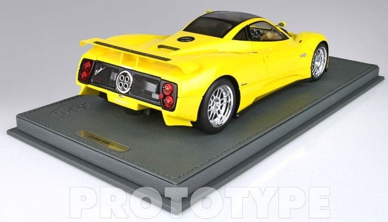 Pagani Zonda C12 Geel P18170B 1:18 van BBR PRE-ORDER, Ophalen of Verzenden, Nieuw, Auto, Overige merken
