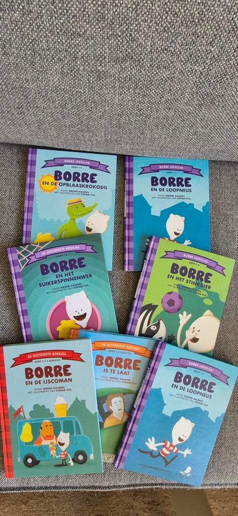 Borre Boekjes - Complete set van 7 kinderboeken, Ophalen of Verzenden, Zo goed als nieuw, Jeroen Aalbers, Fictie algemeen