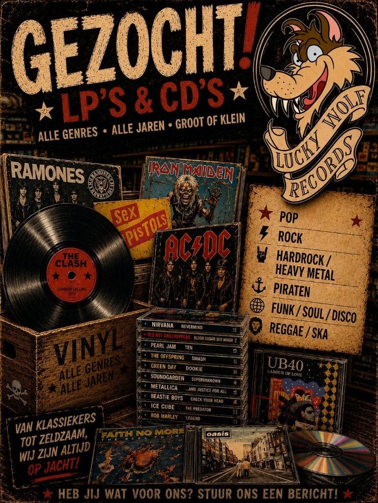 Te koop gevraagd verzameling Lp's cd's en singles