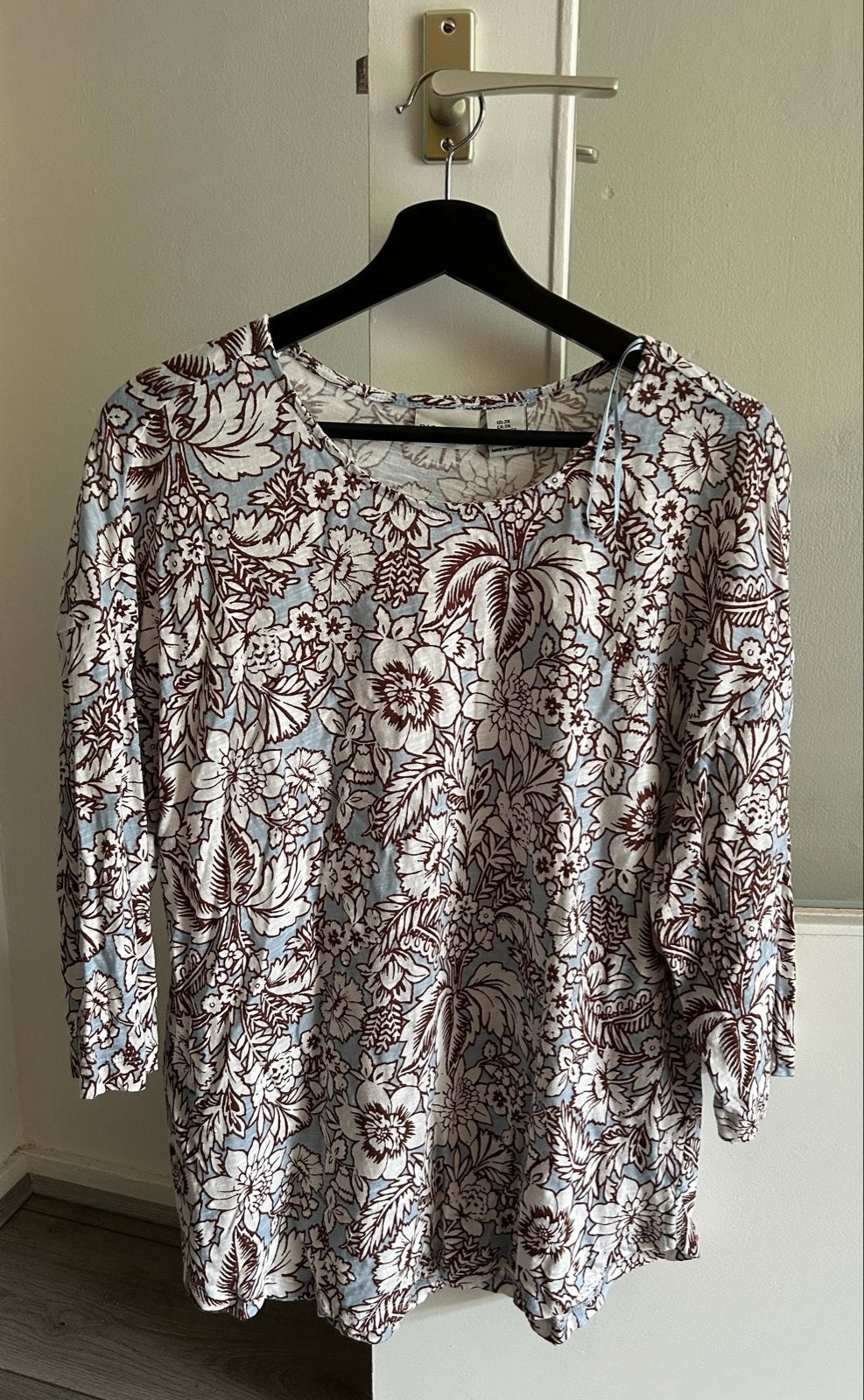 Rachel Zoe bloemenprint top maat 2XL, Meerkleurig, Maat 46/48 (XL) of groter, Ophalen of Verzenden, Lange mouw
