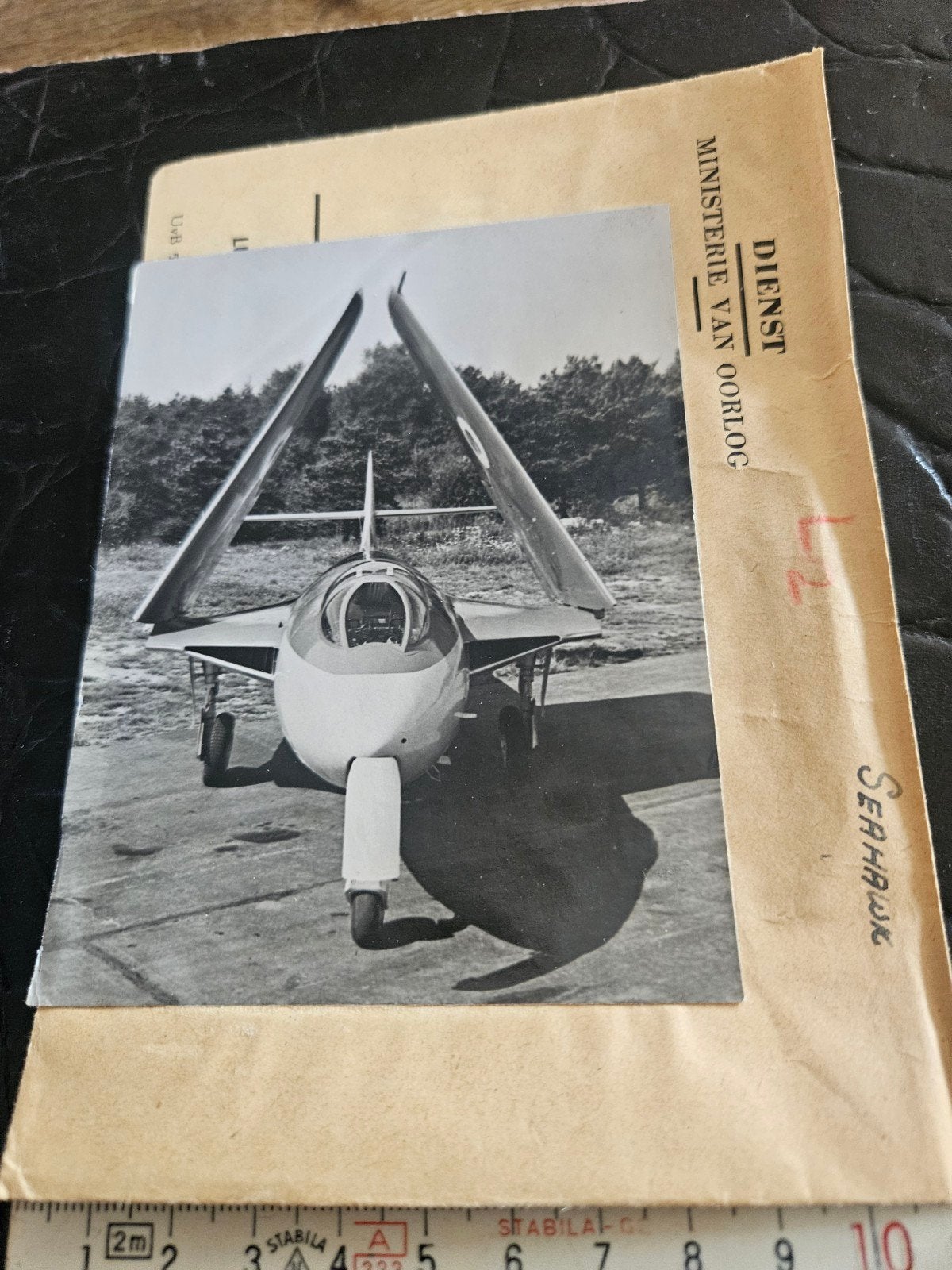 Vintage foto Hawker Sea Hawk straaljager (1958), Ophalen of Verzenden, Gebruikt