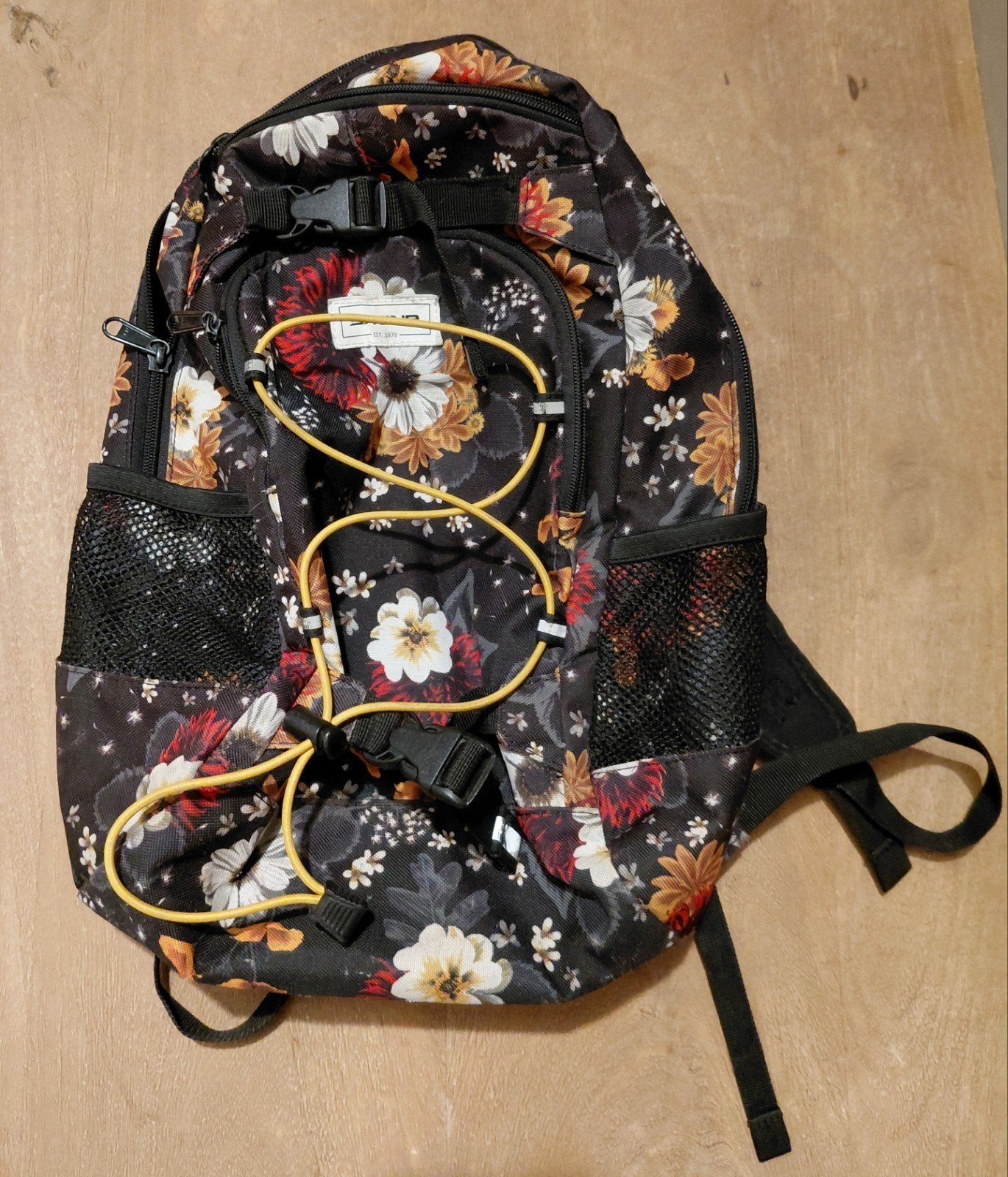 Leuke Dakine rugzak met bloemenprint, Ophalen of Verzenden, Zo goed als nieuw, 25 tot 40 cm, Overige merken