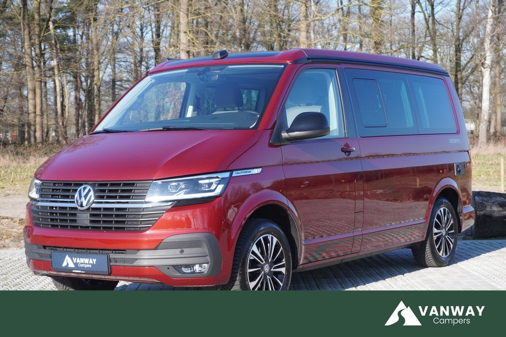Volkswagen California Ocean T6.1 Edition 204pk Trekhaak Alca, Caravans en Kamperen, Campers, Automaat, Volkswagen, Bedrijf, Diesel