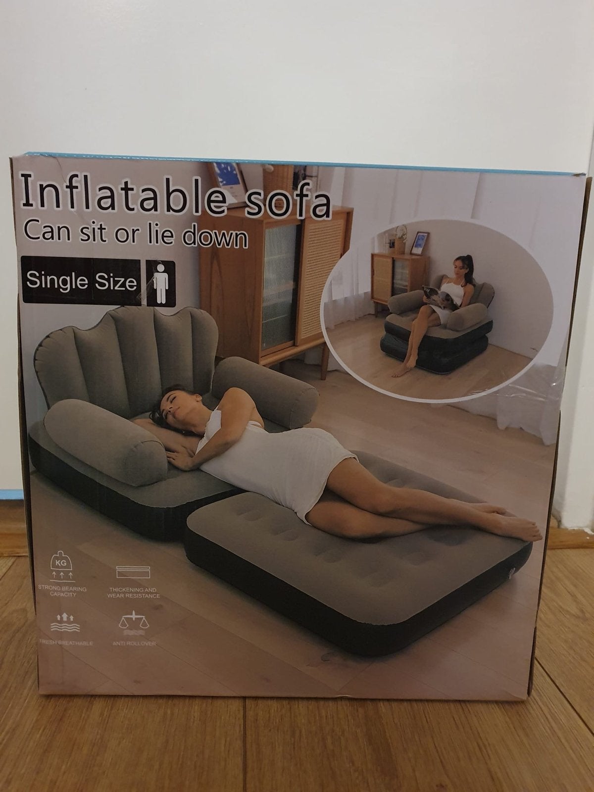 Nieuw Opblaasbare Sofa - Eenpersoons, Nooit Gebruikt, Kunststof, Eenpersoons, Nieuw, 75 tot 100 cm