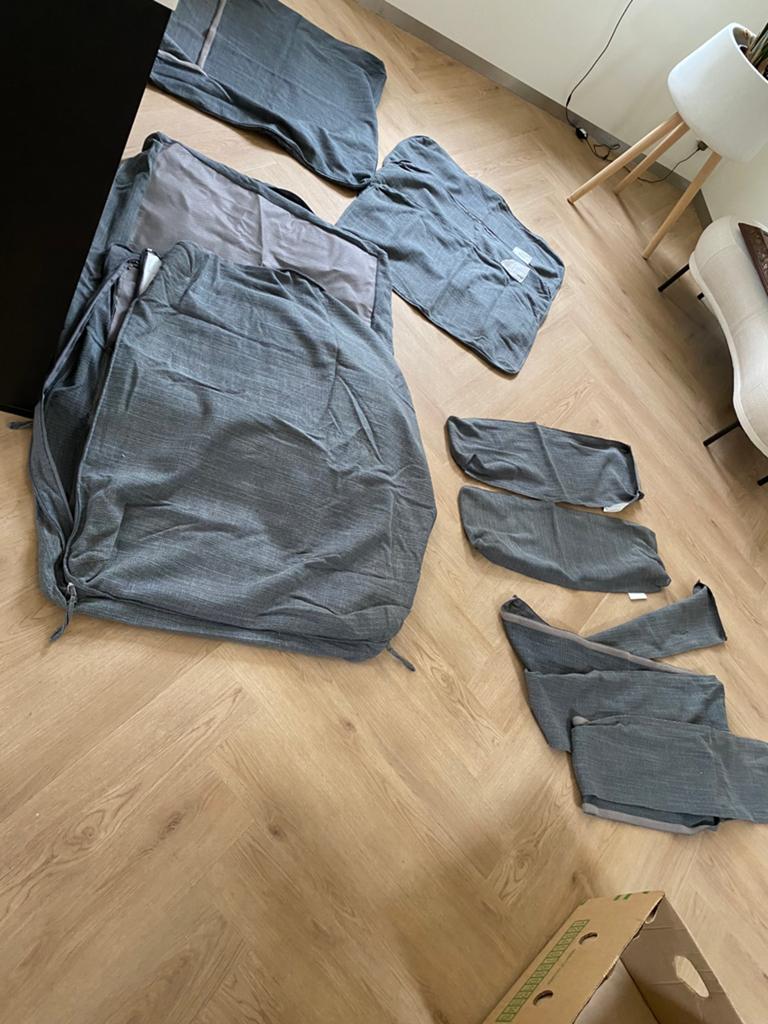 Ikea vallentuna hoezen, Ophalen of Verzenden, Zo goed als nieuw, Eenpersoons, Minder dan 150 cm