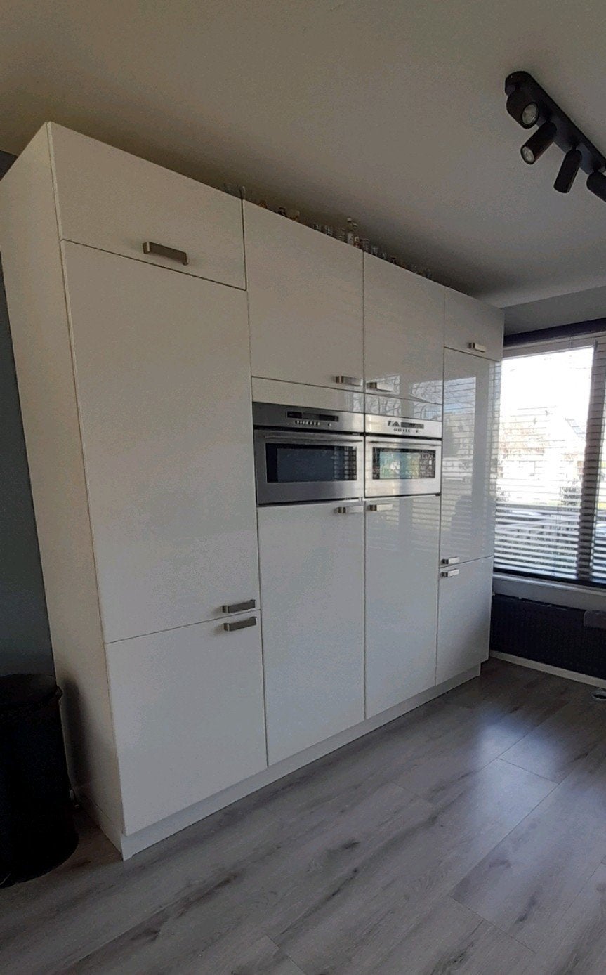 4 Keukenkasten 60cm breed, 234cm hoog (excl. apparatuur), Huis en Inrichting, Ophalen, Gebruikt, 200 cm of meer, Wit