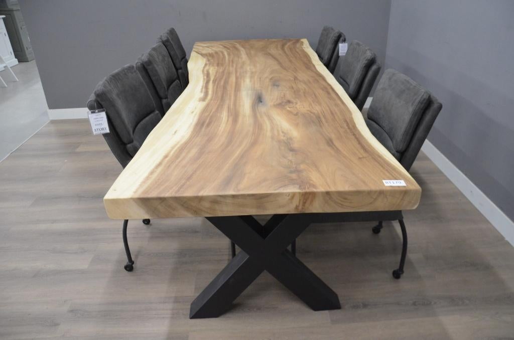 Suar boomstamtafel 300 cm- 179- 3 meter boomstamtafel, Ophalen of Verzenden, Nieuw
