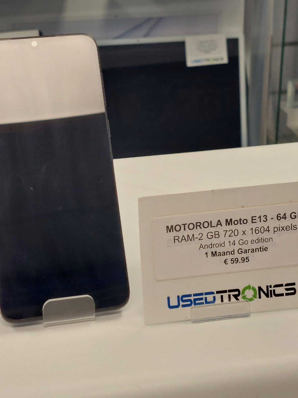 Motorola Moto E13 64 GB - Inclusief doos, oplader en adapte, Ophalen of Verzenden, Gebruikt, Zonder abonnement, Zonder simlock