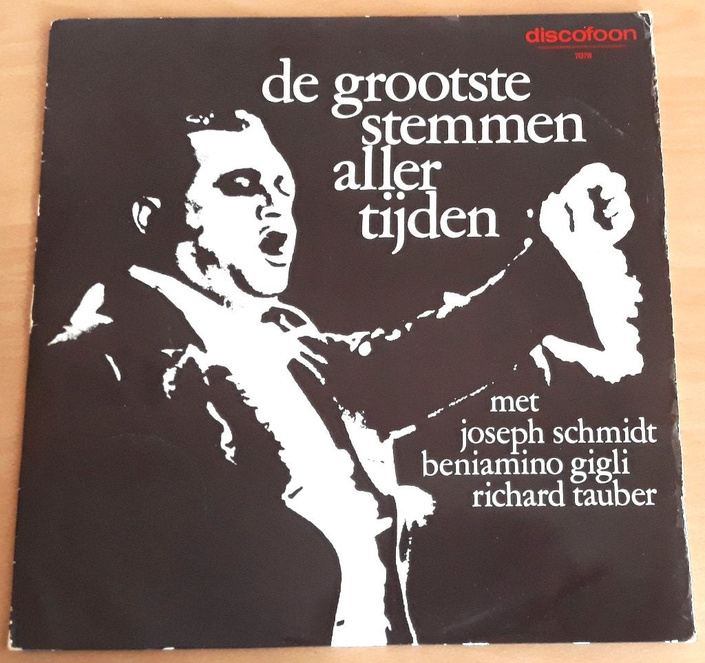 De Grootste Stemmen Aller Tijden - Schmidt/Gigli/Tauber enz., LP, Opera of Operette, Ophalen of Verzenden, Zo goed als nieuw