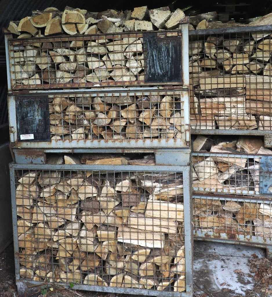 droog eiken brandhout, Tuin en Terras, Haardhout, 3 tot 6 m³, Ophalen, Eikenhout, Blokken