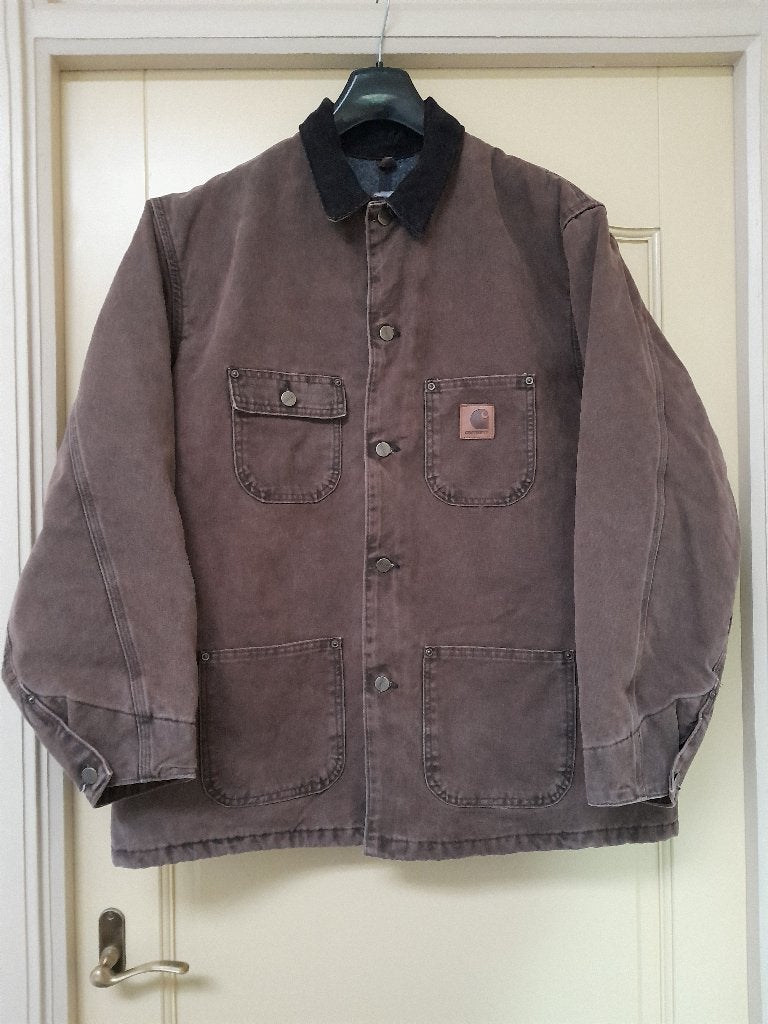 Vintage  CARHARTT Duck Canvas Jacket, Ophalen of Verzenden, Nieuw, Maat 52/54 (L), Bruin