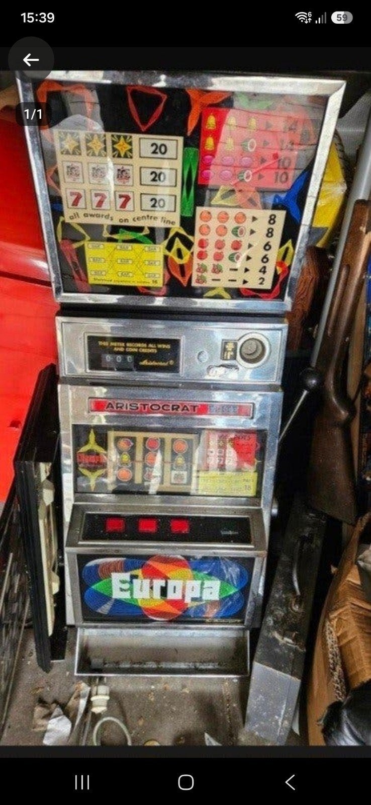 eenarmige bandiet, Verzamelen, Automaten | Gokkasten en Fruitautomaten, Euro, Ophalen, Gebruikt