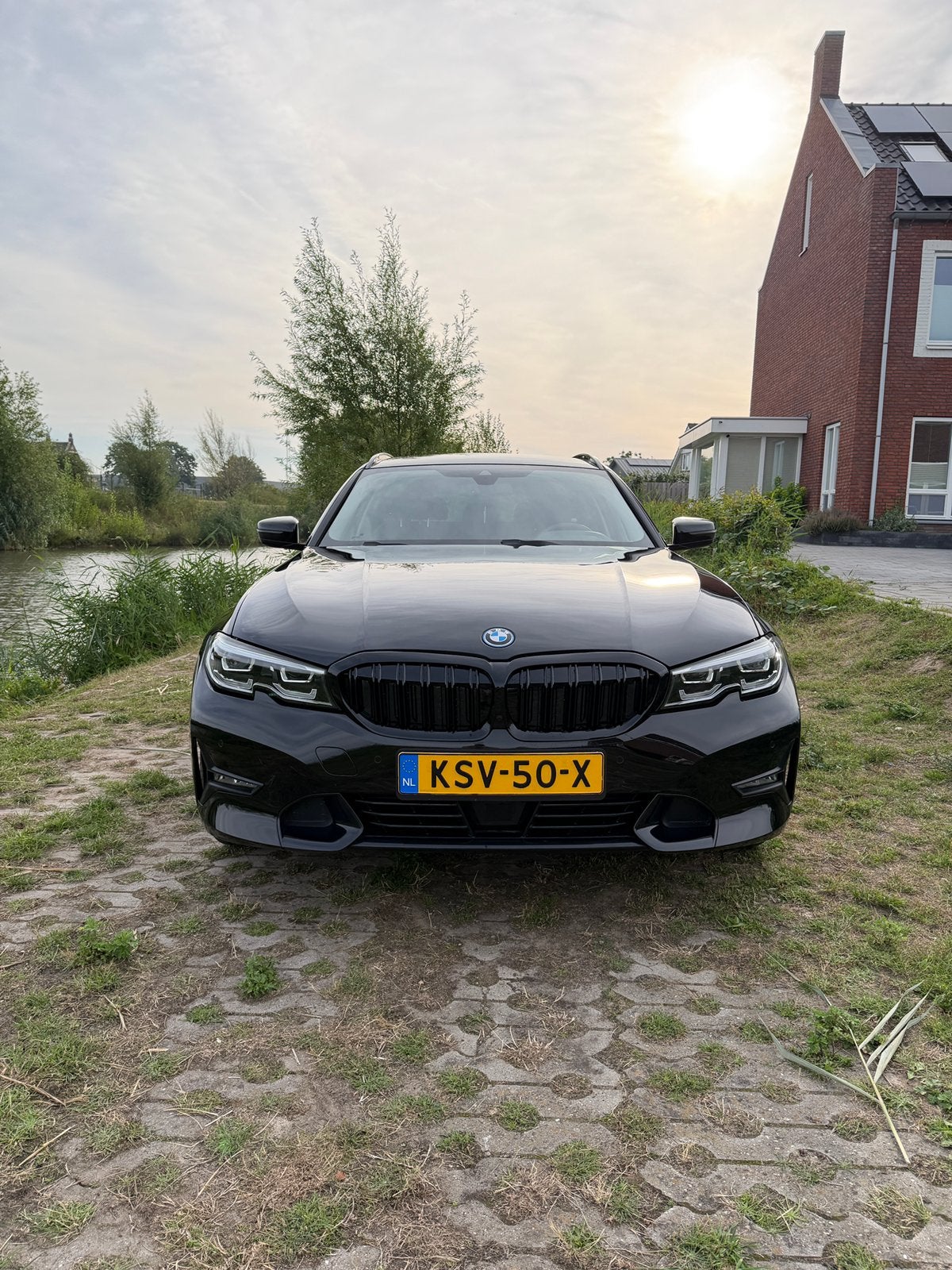 ZEER COMPLETE BMW 3-Serie 330E - 292PK - Automaat - 47500KM!, Auto's, Leder en Stof, Zwart, Stationwagon, Dealer onderhouden