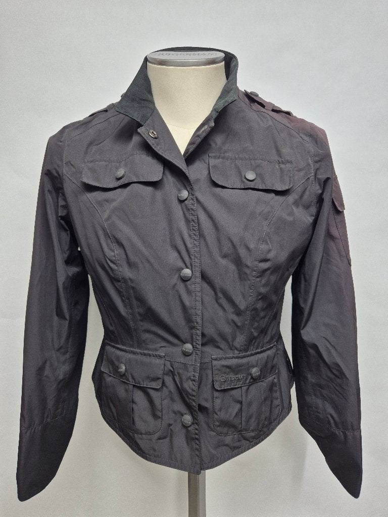 Barbour kort zomer jack jas, dames 38, Maat 38/40 (M), Barbour, Zwart, Ophalen of Verzenden