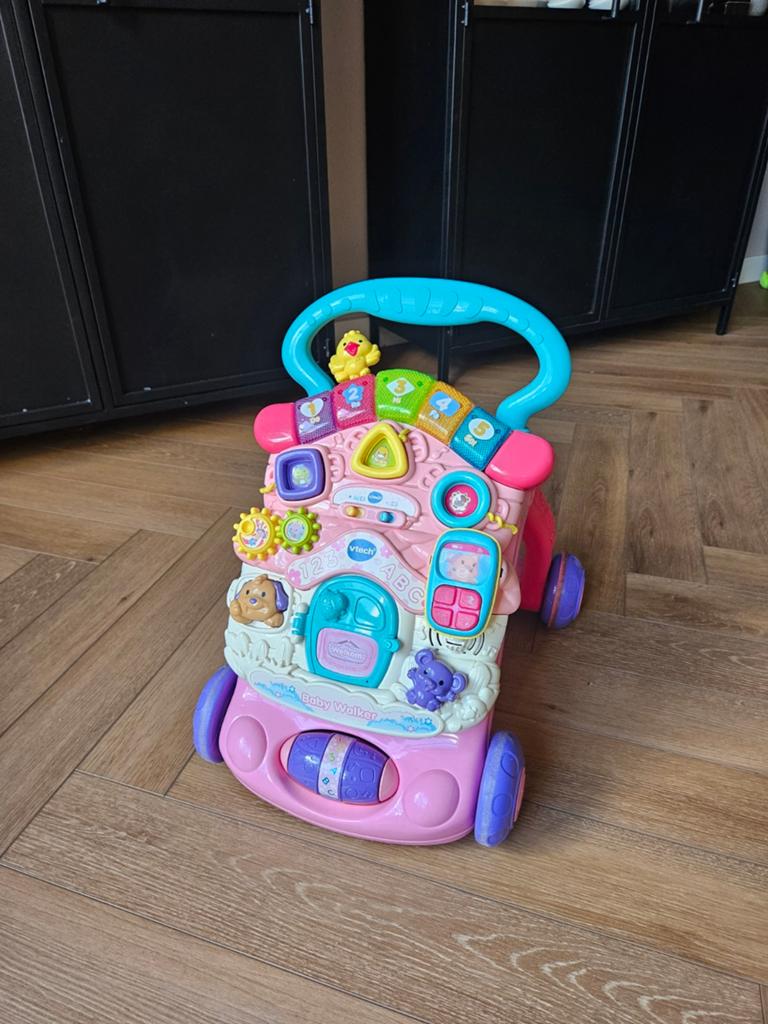 VTech Baby Walker loopwagentje - Roze met geluid en licht, Ophalen, Gebruikt, Overige typen, Met licht