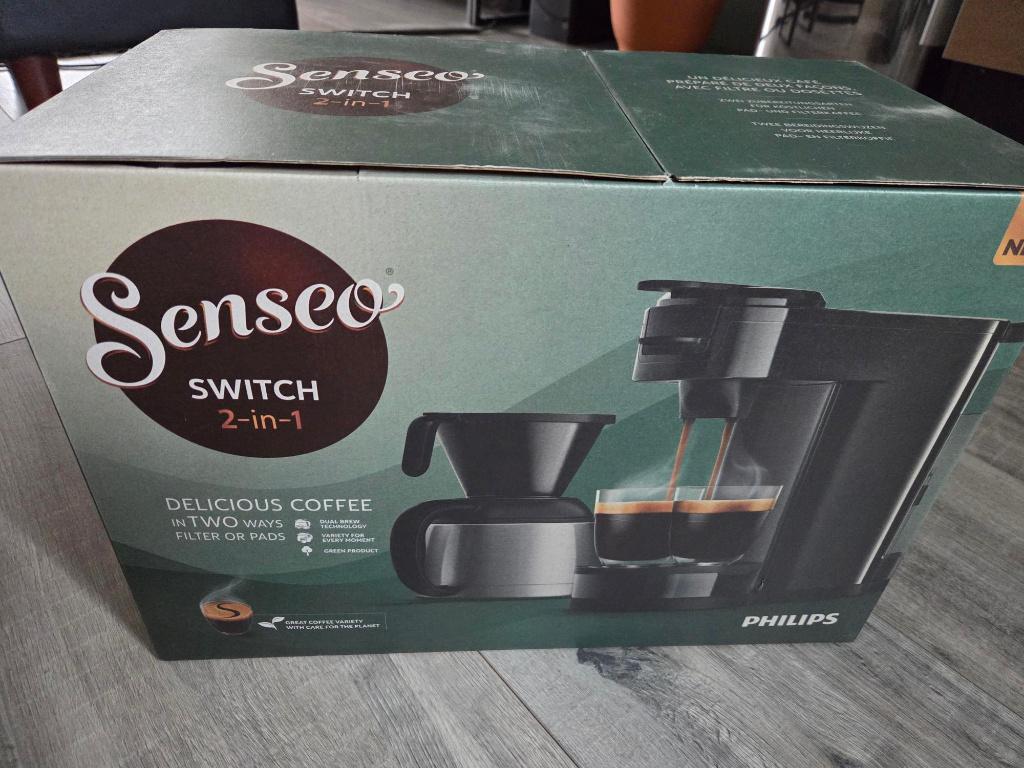 Philips Senseo Switch HD6592/64 koffiemachine, Witgoed en Apparatuur, Koffiezetapparaten, Afneembaar waterreservoir, Ophalen of Verzenden