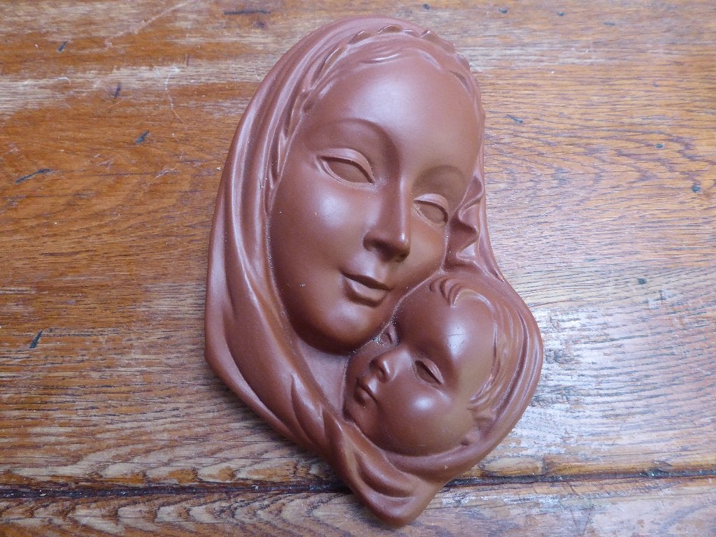 Terra cotta wanddecoratie Maria, Gmunder Keramik, Ophalen of Verzenden