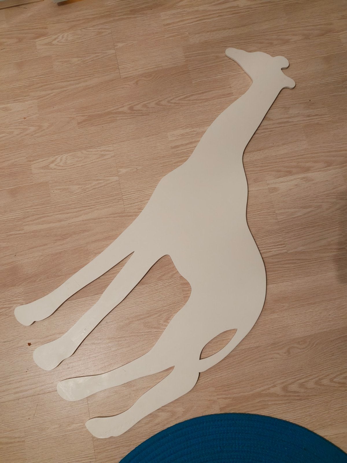 MDF dier figuren leeuw en giraf., Ophalen, Gebruikt, Overige typen