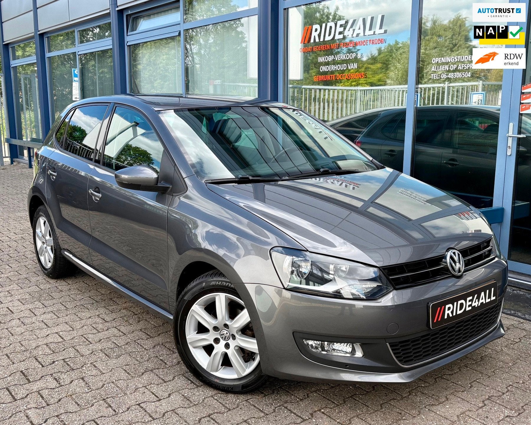 Volkswagen Polo 1.2 TSI Highline/DSG/AIRCO/CRUISE/NAP!, Stof, Zwart, 4 cilinders, Origineel Nederlands