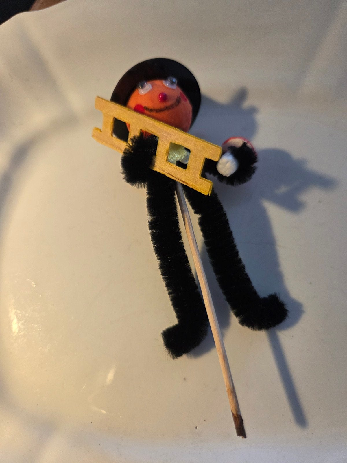 oude kerst schoorsteenvegertje chenille, Antiek en Kunst, Verzenden