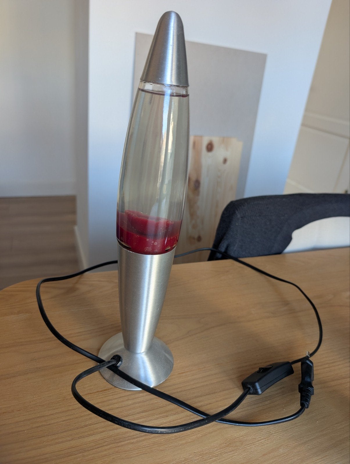Oranje lavalamp - Werkt nog perfect!, Ophalen, Gebruikt, Lavalamp, Oranje