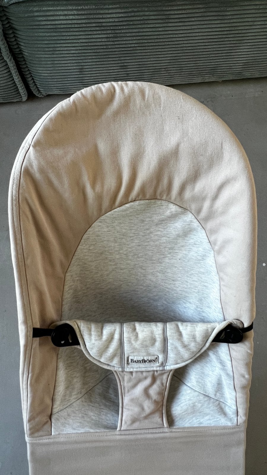 BabyBjörn Wipstoel Bliss - Beige/Grijs, Ophalen of Verzenden, Zo goed als nieuw