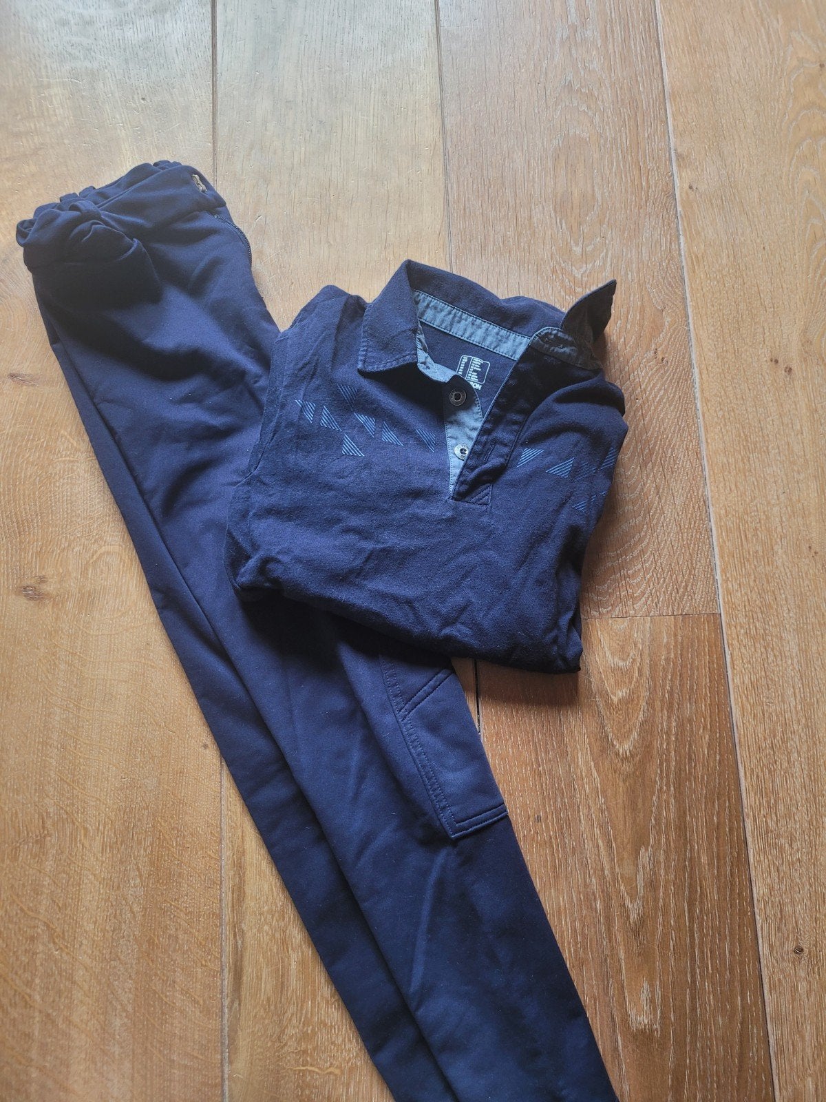Paardrij set, Overige typen, Blauw, Ophalen of Verzenden, Zo goed als nieuw