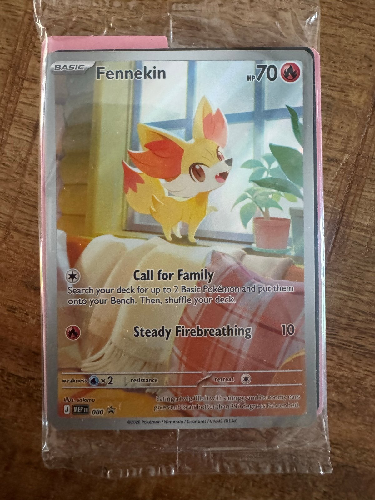Pokémon Kaart Fennekin (Basic, HP70), Ophalen of Verzenden, Zo goed als nieuw, Losse kaart