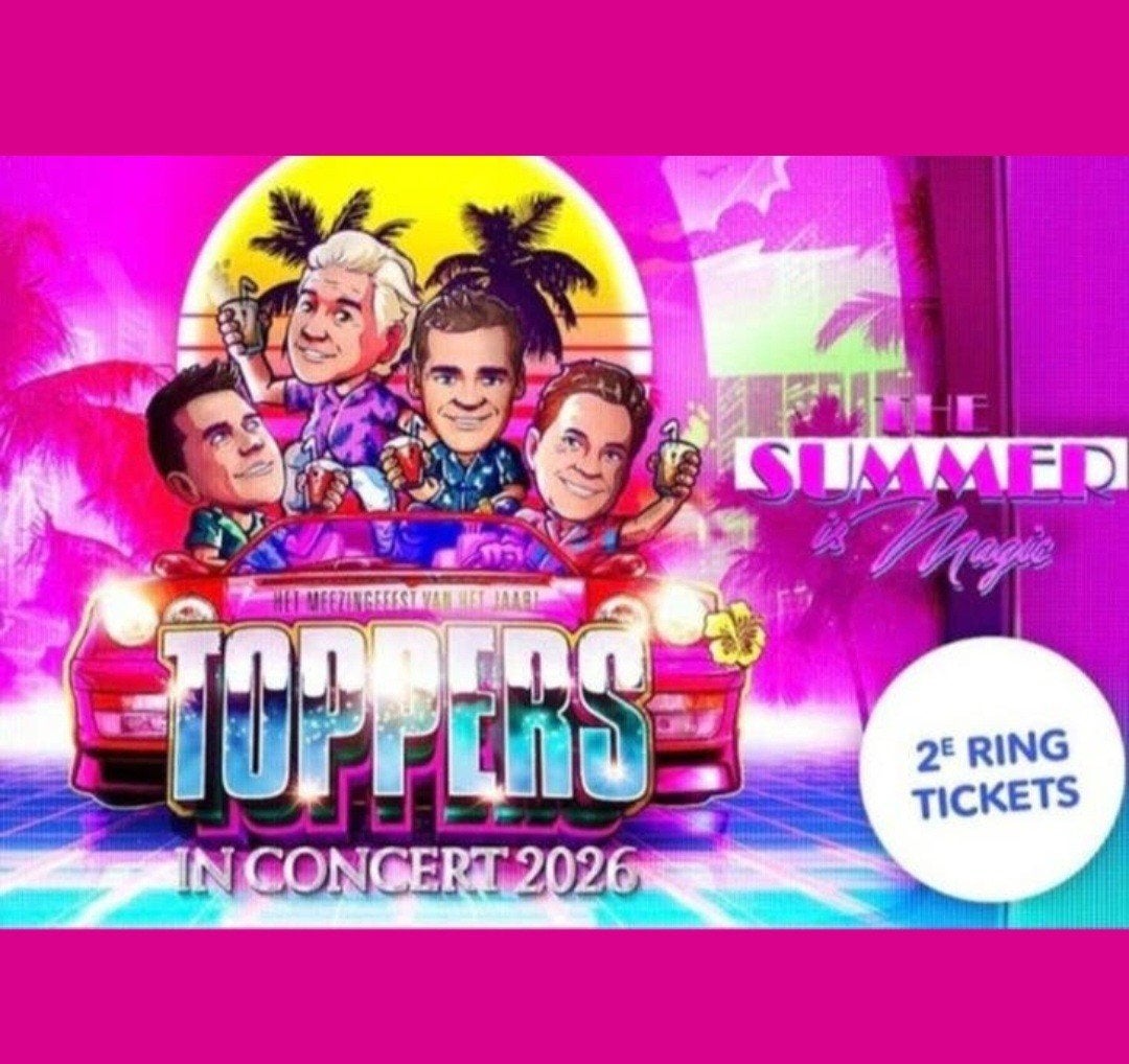 Toppers 20 juni 2 tickets 2e ring, Twee personen