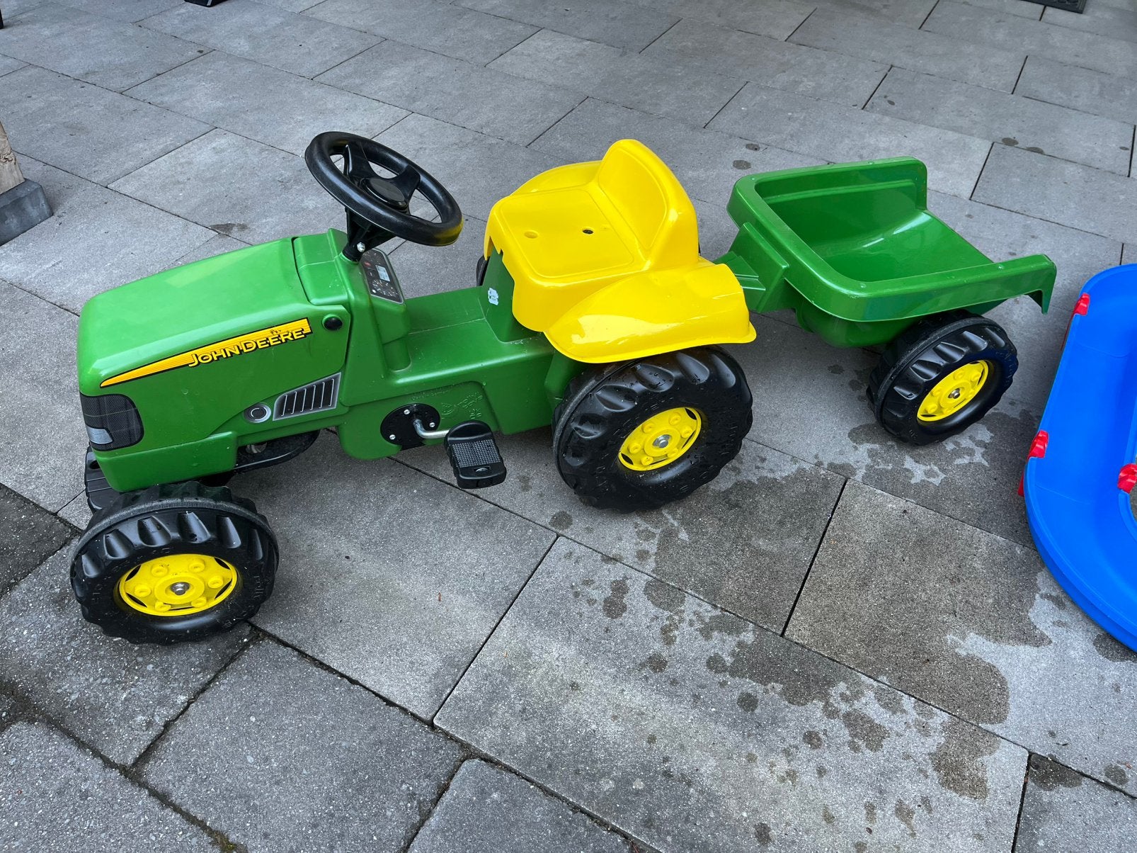 Rolly toys john deere, Kinderen en Baby's, Speelgoed | Buiten | Skelters, Ophalen, Zo goed als nieuw, Overige merken, Met kar of aanhanger