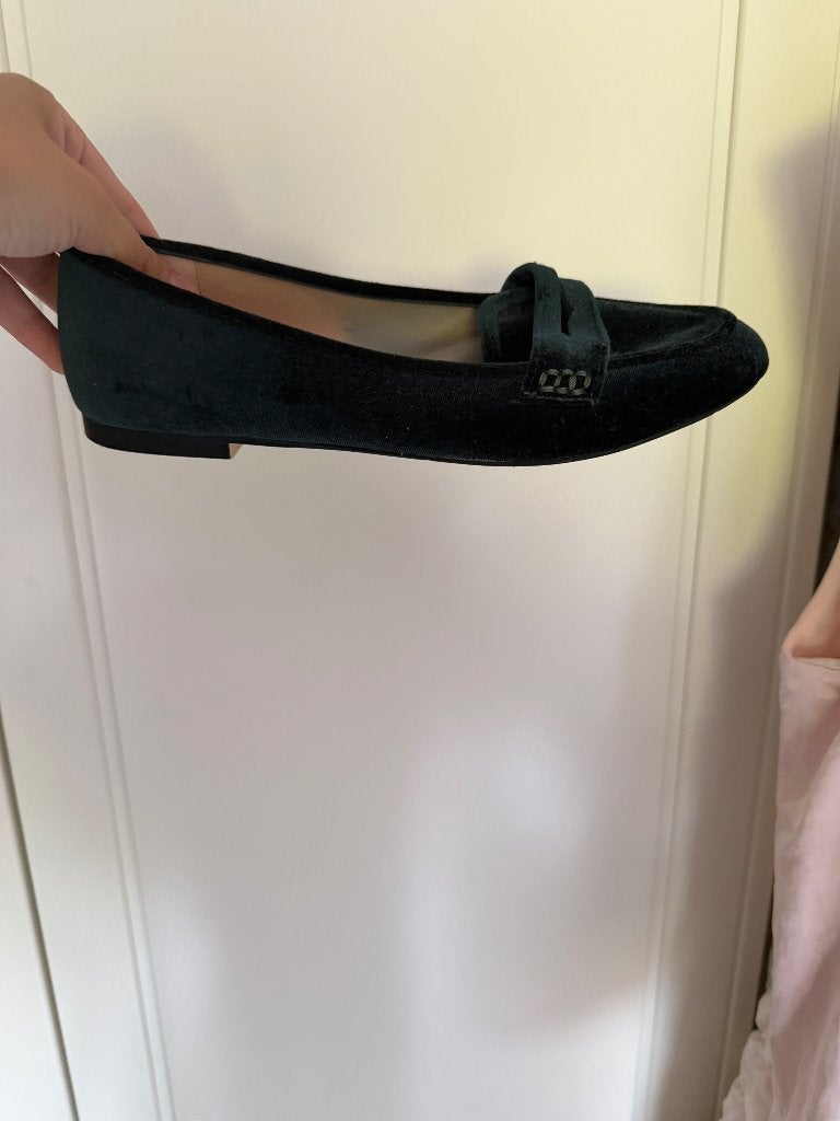 Groene mocassins, Kleding | Dames, Zara, Ophalen of Verzenden, Zo goed als nieuw, Espadrilles of Moccasins