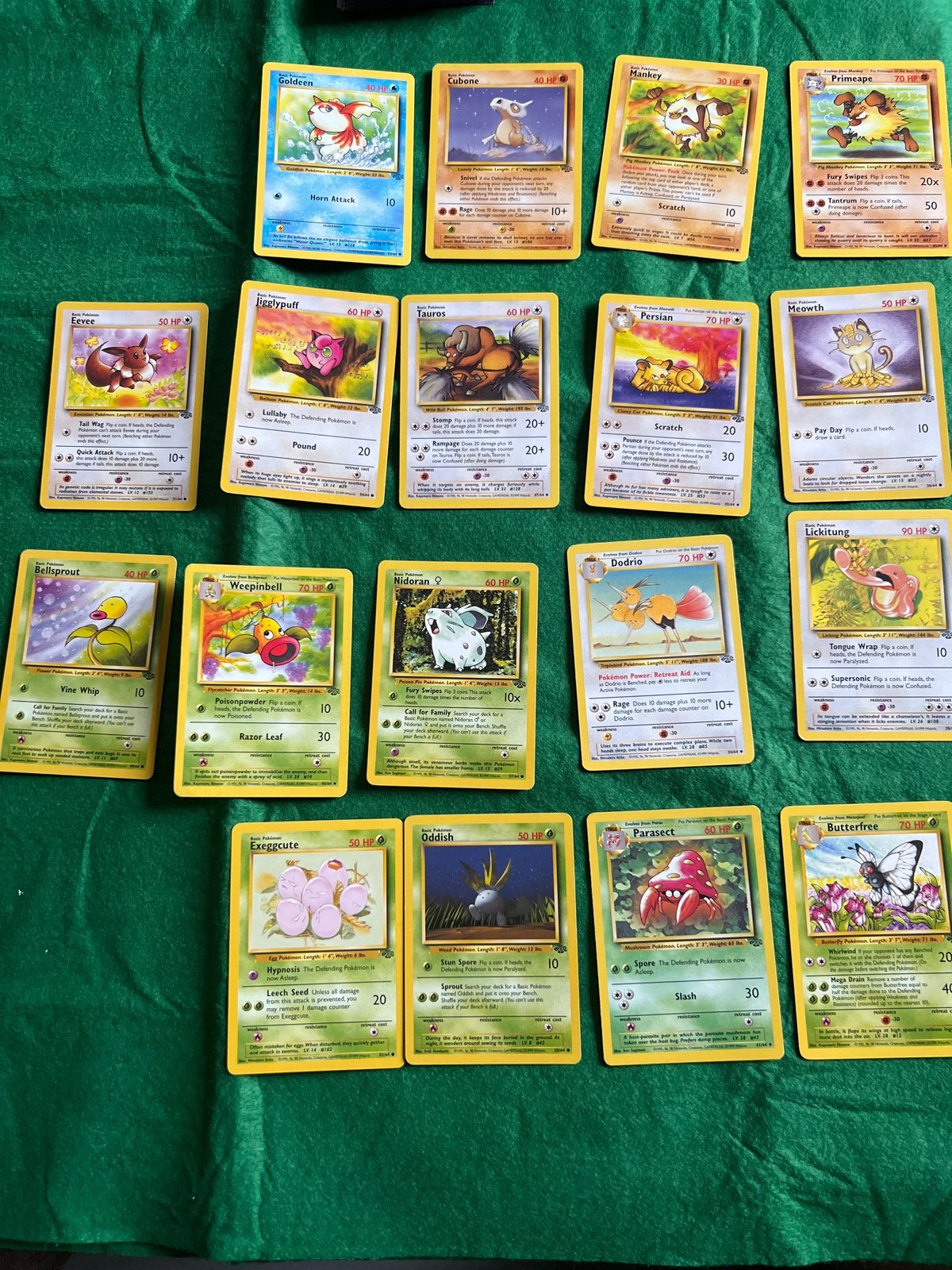 Pokémon Jungle Kaarten - Diverse kaarten, Ophalen of Verzenden, Gebruikt, Meerdere kaarten
