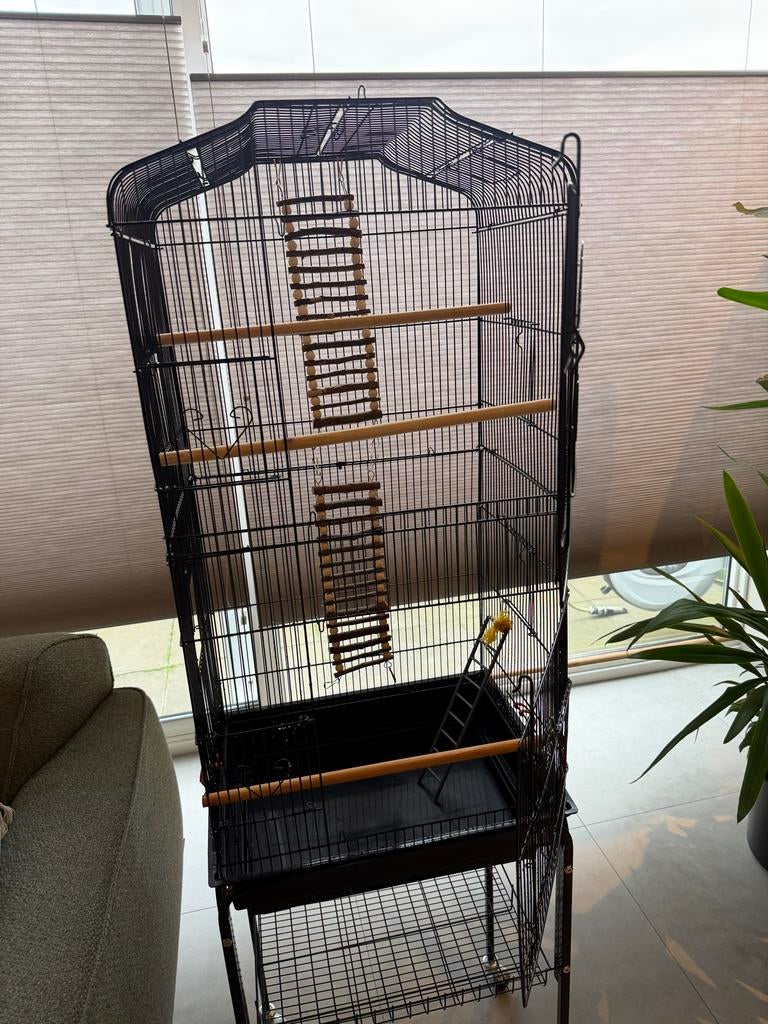 Vogelkooi, Dieren en Toebehoren, Vogels | Hokken en Kooien, Ophalen, Zo goed als nieuw, Metaal, Vogelkooi